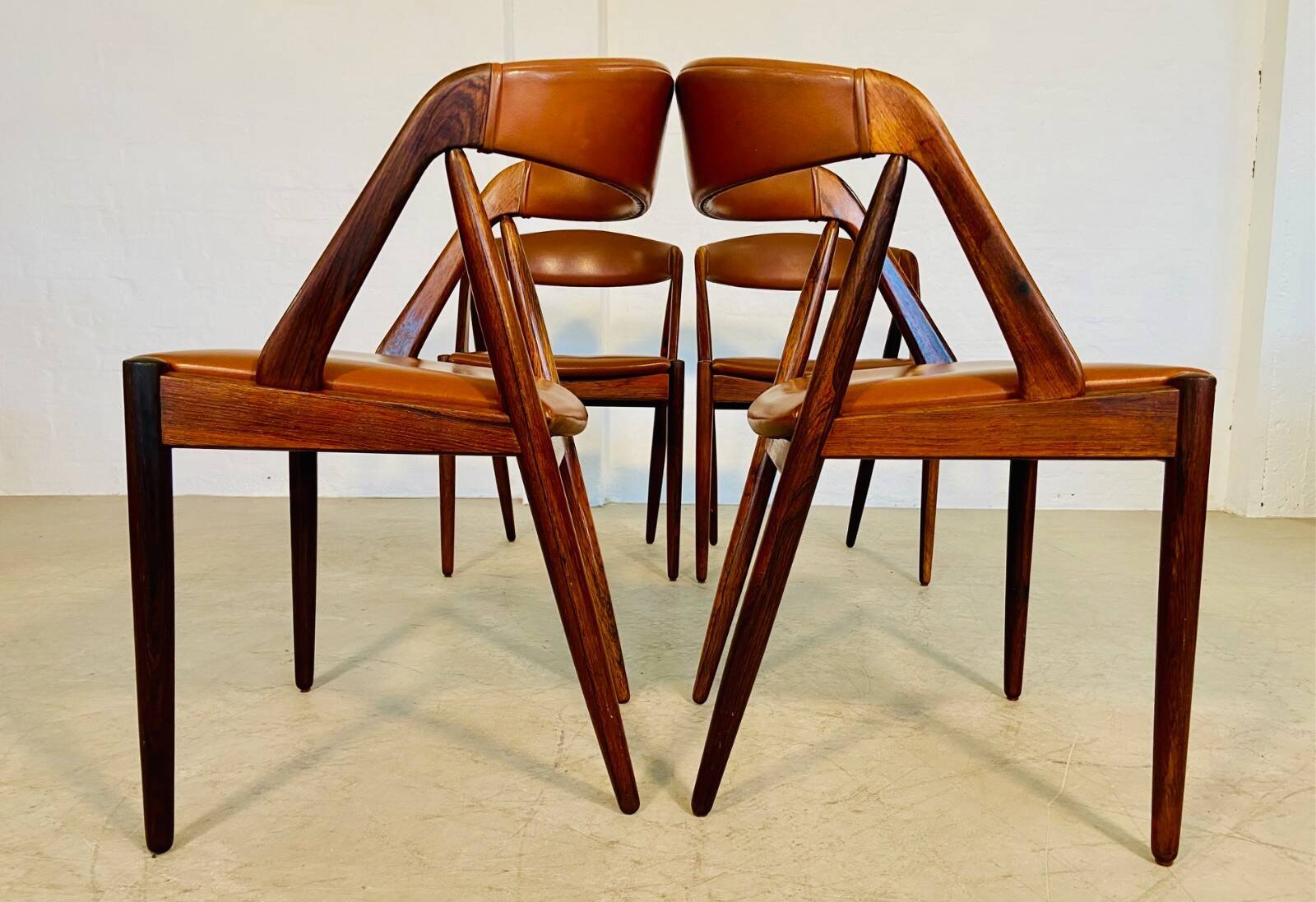 Chaises de salle à manger vintage danoises Kai Kristiansen modèle 31 – Ensemble de 4 en palissandre