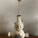 Sandstone zoomorphic owl base