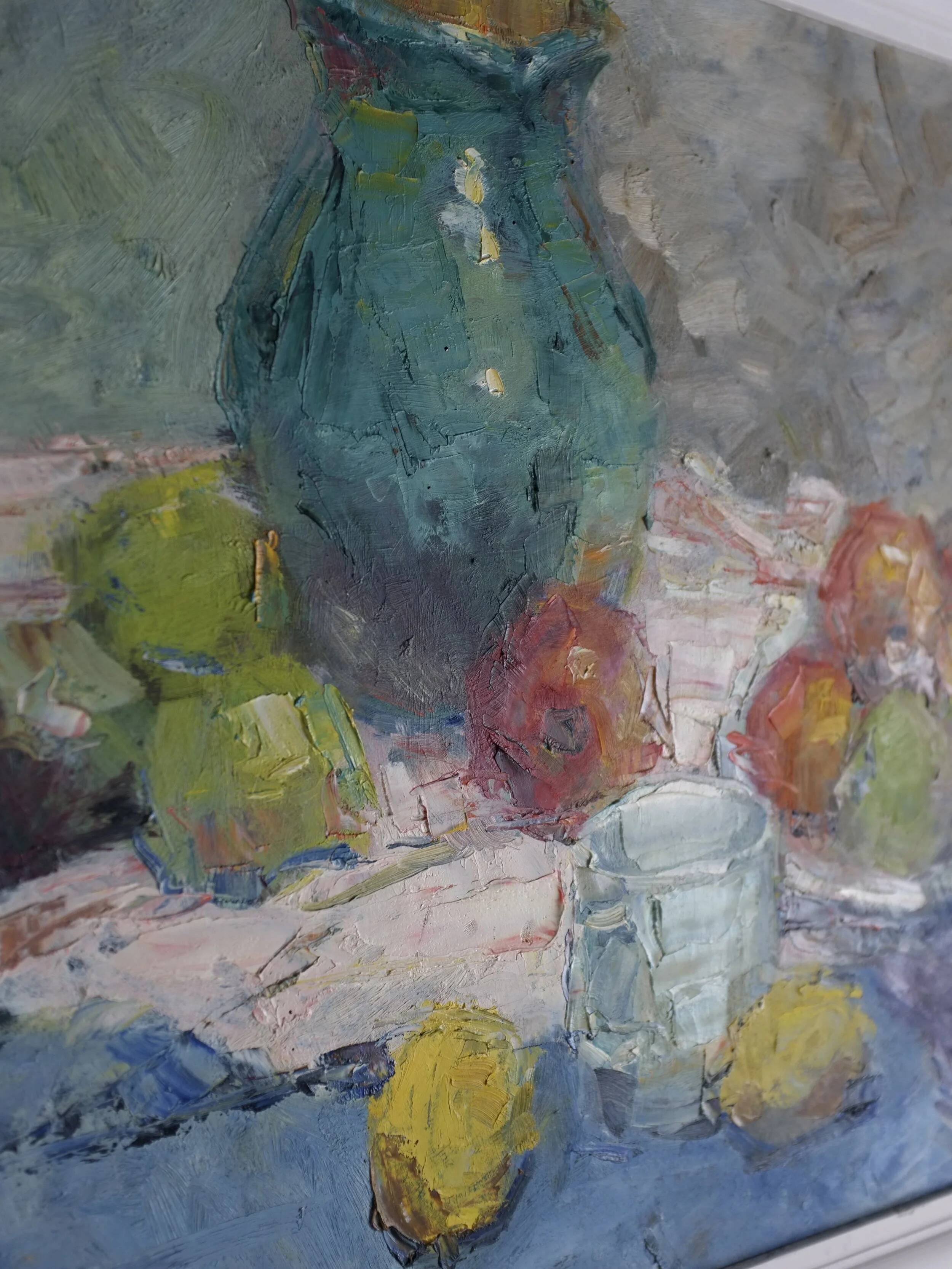 Vintage still life oil painting | Leonid Moshenkov | 1980s