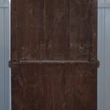 Light wood library with a secretary and leather surface.