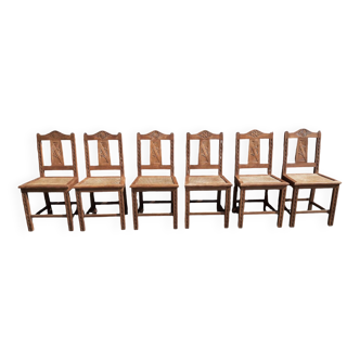 Chaises bistrot années 50 (lot de 6)