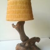 Brutalist lamp in olive root 60