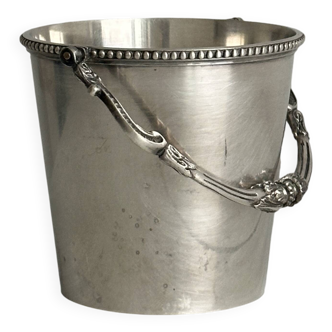 small silver-plated ice bucket