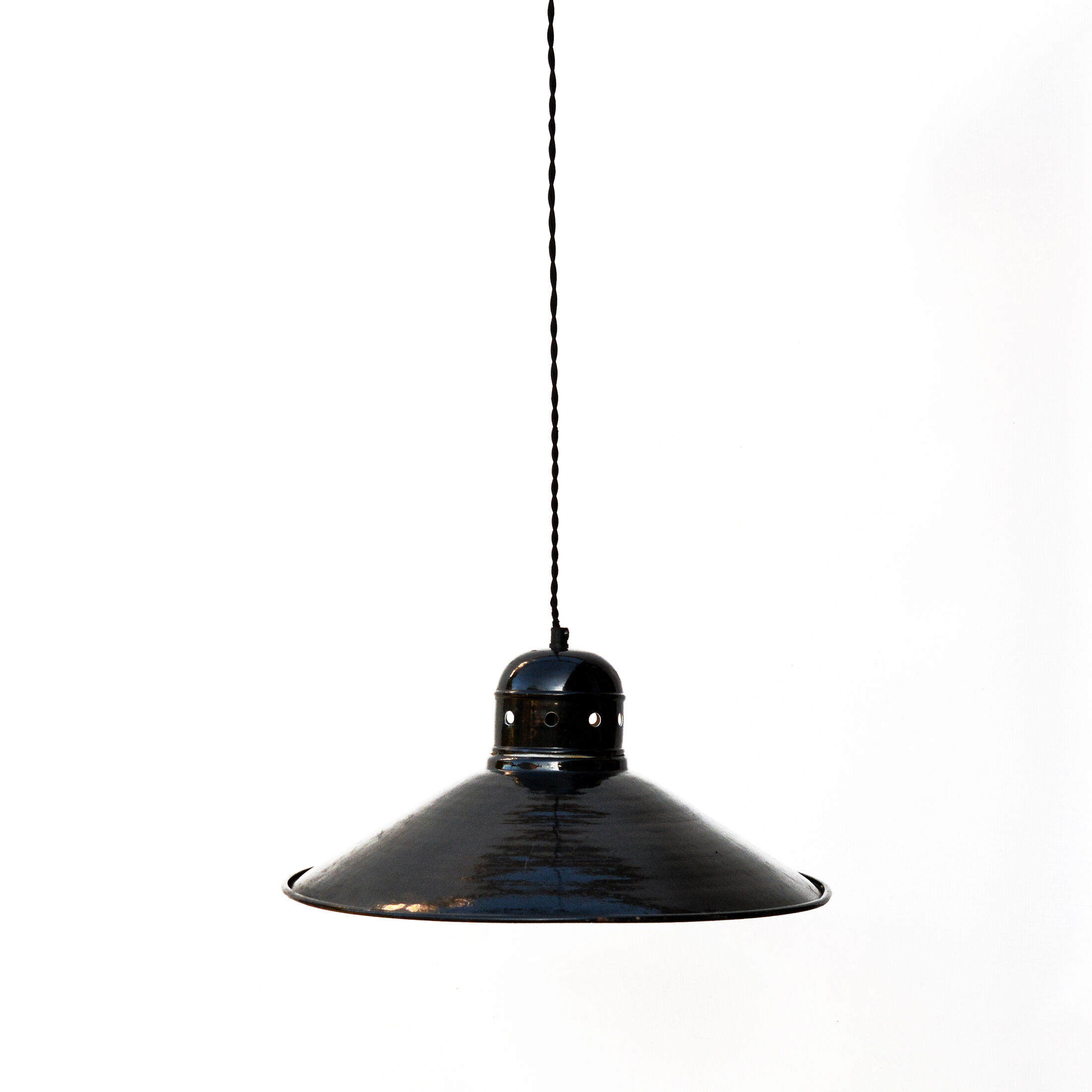 Industrial pendant lamp, Storch Leuchten, Germany, 1960s