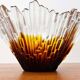Glass bowl from the modern Revontulet series by Tauno Wirkkala for Humppila, Finland, 1960s.