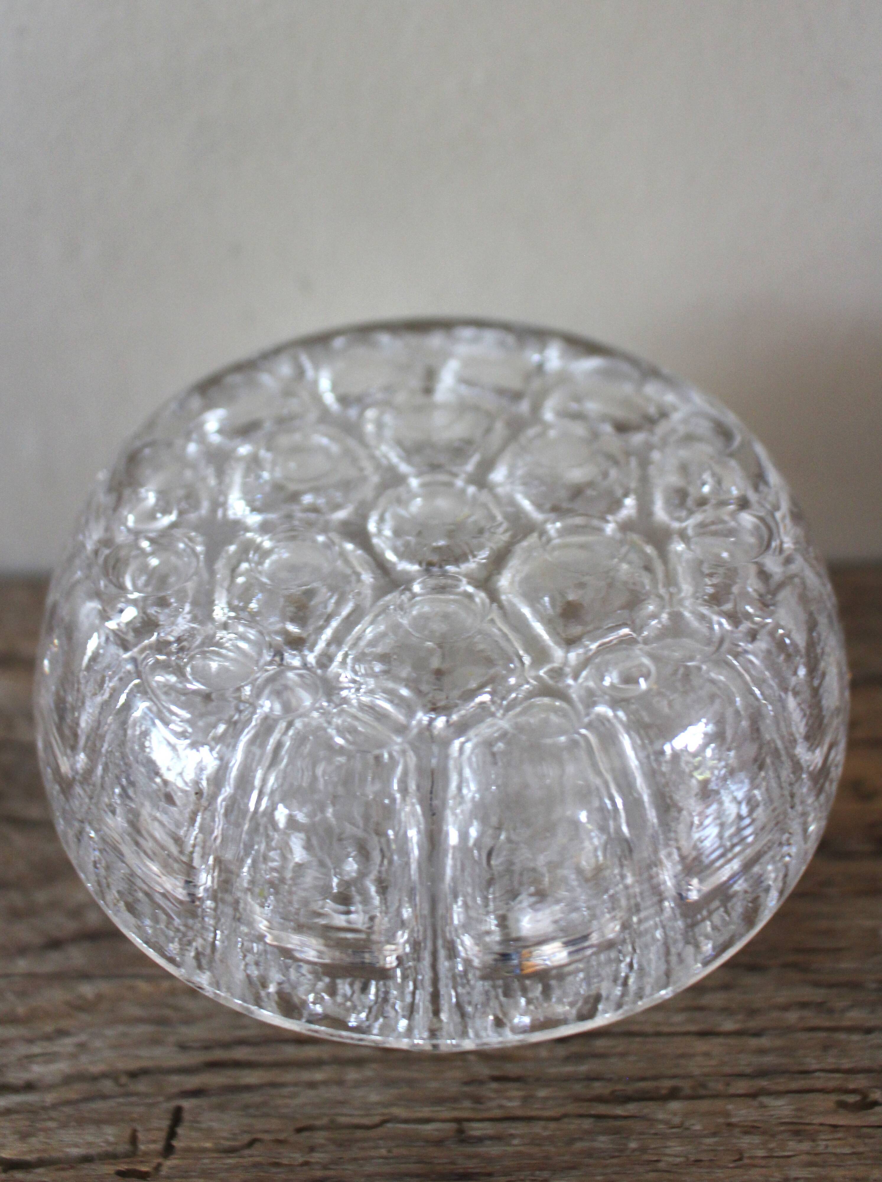 Vase, pique-fleurs 20 trous rond en verre