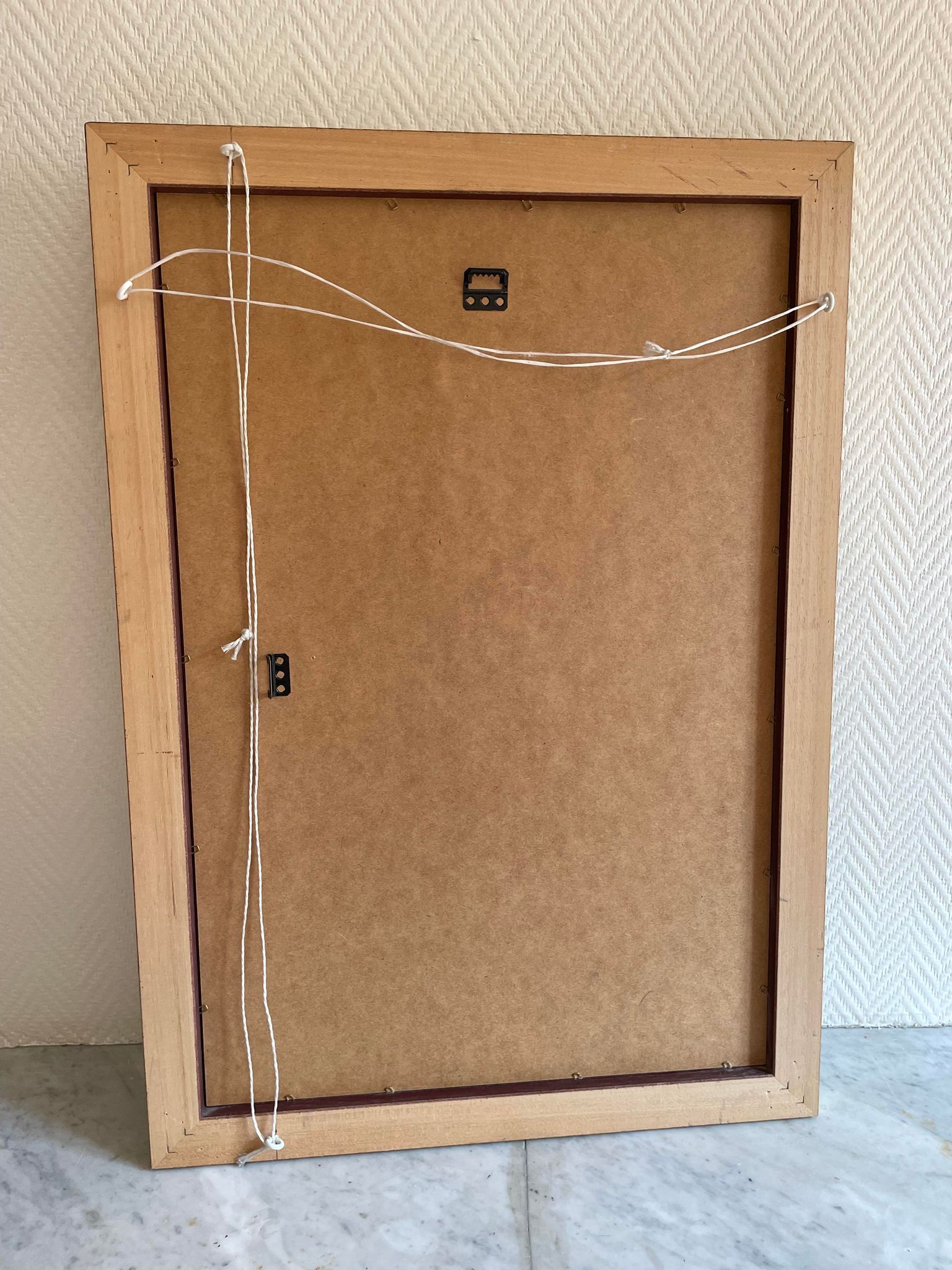 Mirror golden white frame