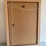 Mirror golden white frame