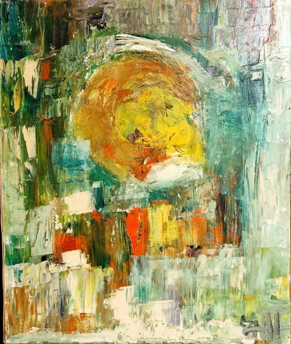 Vintage abstract painting