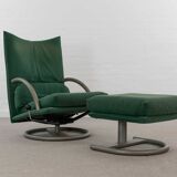 Torino Armchair and Stool 418 by Rolf Benz/BMP, 90s