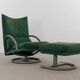 Torino Armchair and Stool 418 by Rolf Benz/BMP, 90s