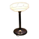 Lampe vintage chrome et globe tulipe verre Clichy