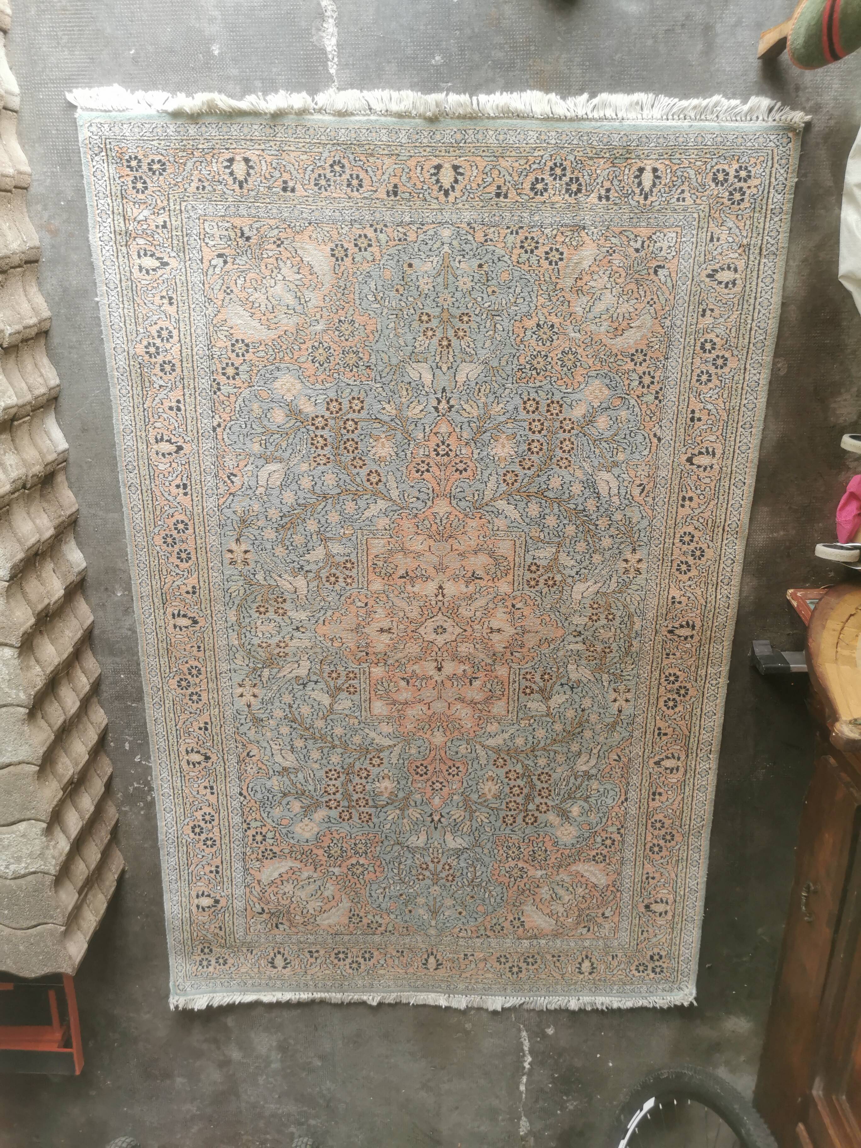 Cashmere Silk Rug India