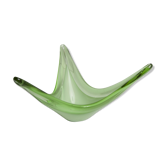 Vide poche cendrier murano vert et blanc