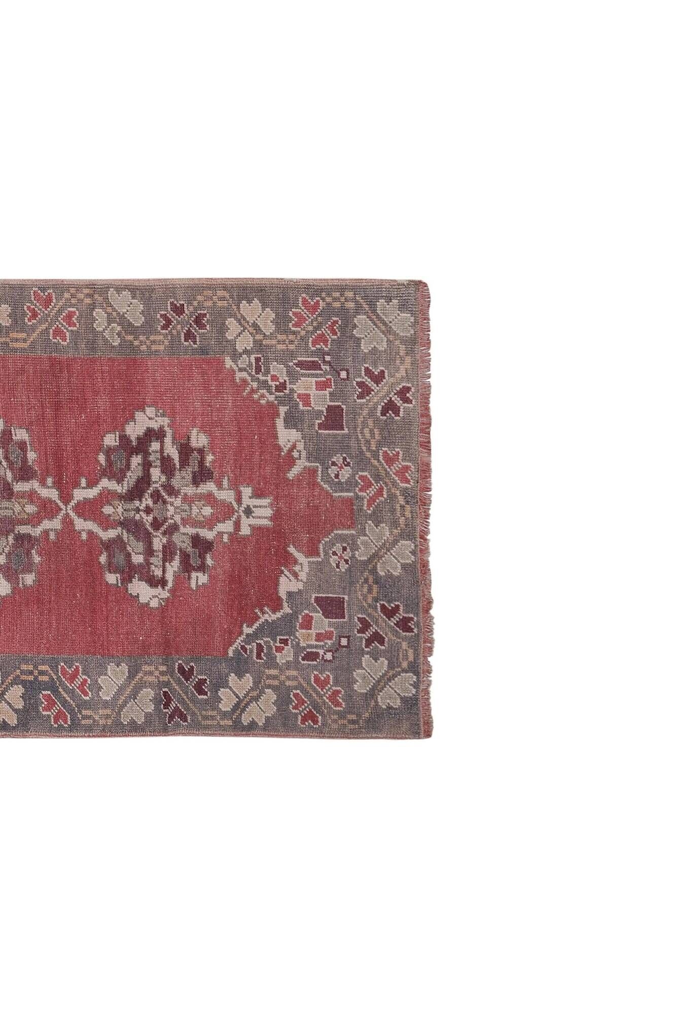Vintage Turkish hallway rug 102x237 cm