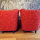 Pair of padded art deco armchairs