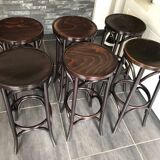 Série de 6 tabourets de bistrot