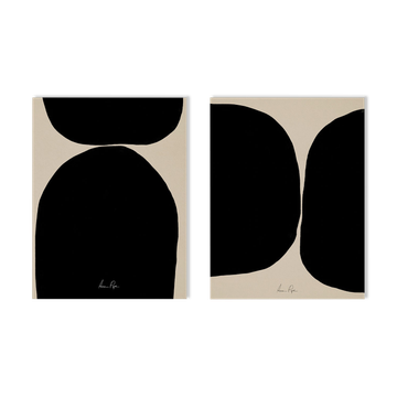 Pair of giclee prints. Abstract wall art set of two, A3