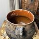 Pot ancien en terre cuite avec anses Vallauris