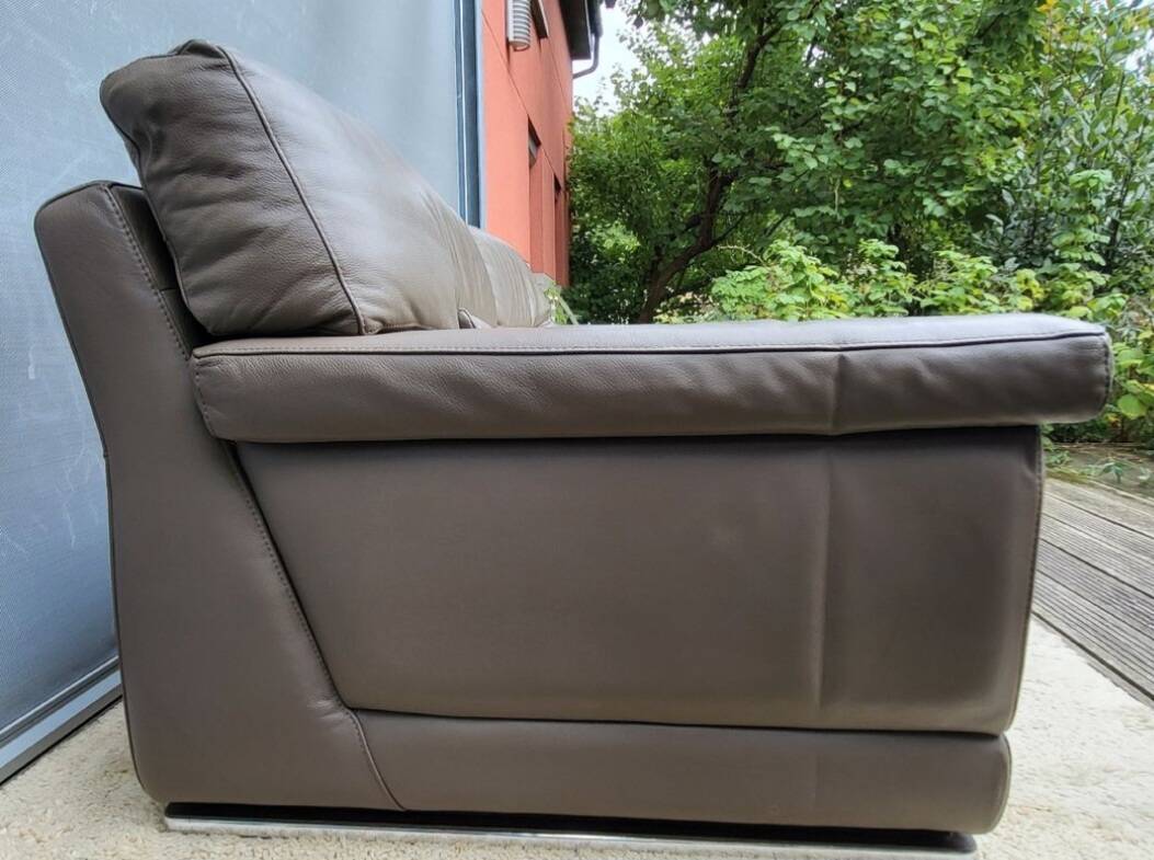 Crozatier leather lounge sofa