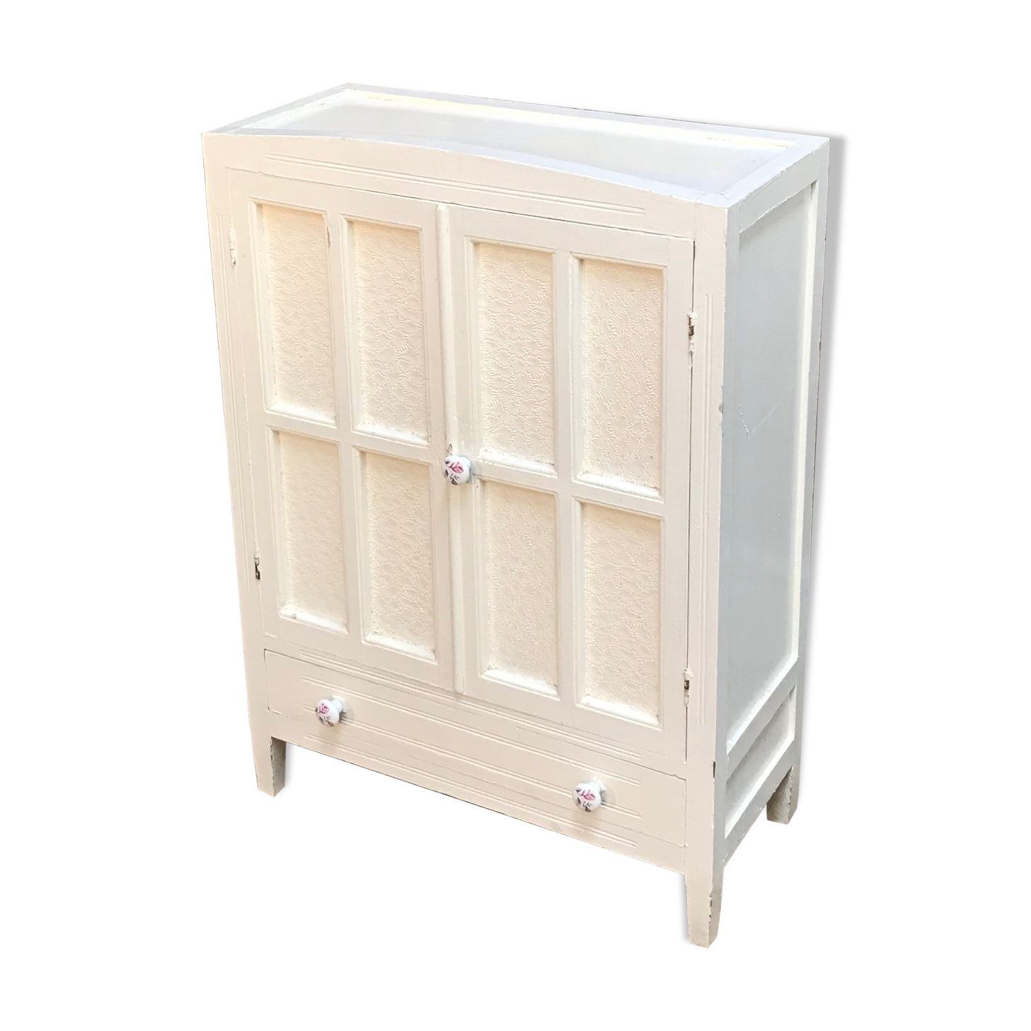 White storage cabinet