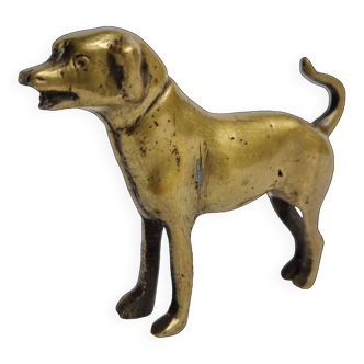 Old brass dog, 8 cm
