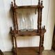 Turned wooden shelf