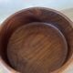 Vintage teak coupe salad bowl