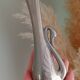Vase soliflore cygne metal