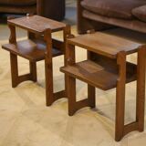 Pair of bedside tables by Guillerme and Chambron for "Votre Maison" 1960s