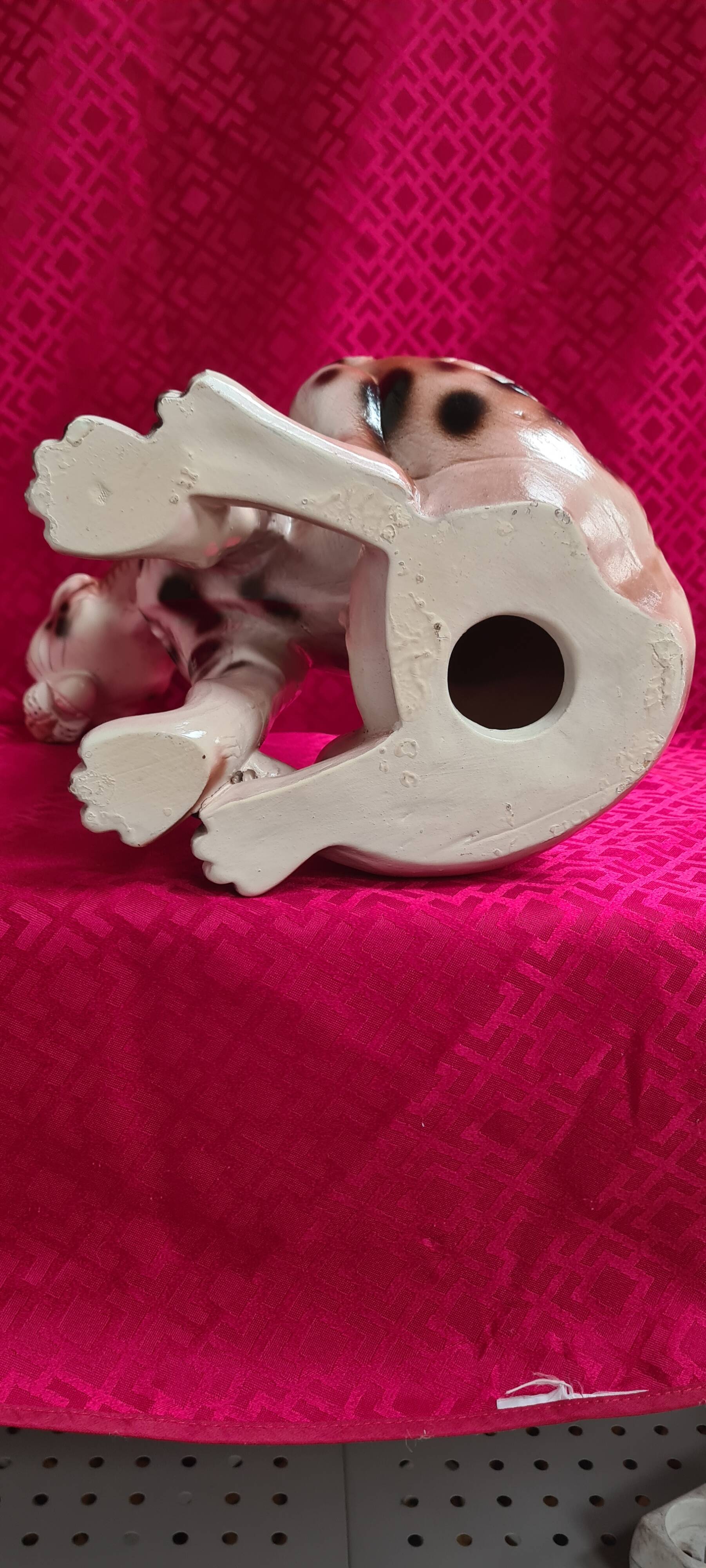 ceramic panther 1975 glazed very good condition 35x25