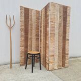 Vintage Ikea Rattan Rope Straw Screen by "Siegga Hemis"