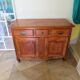 Buffet rustique-style Louis XV-Régence-chevillé- teinte merisier-bois massif
