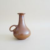 Brown vase by Manfred Buchholz