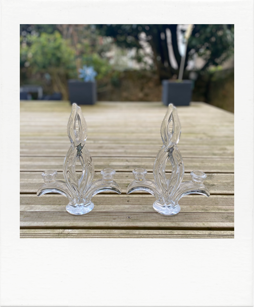 Pair of crystal chandeliers