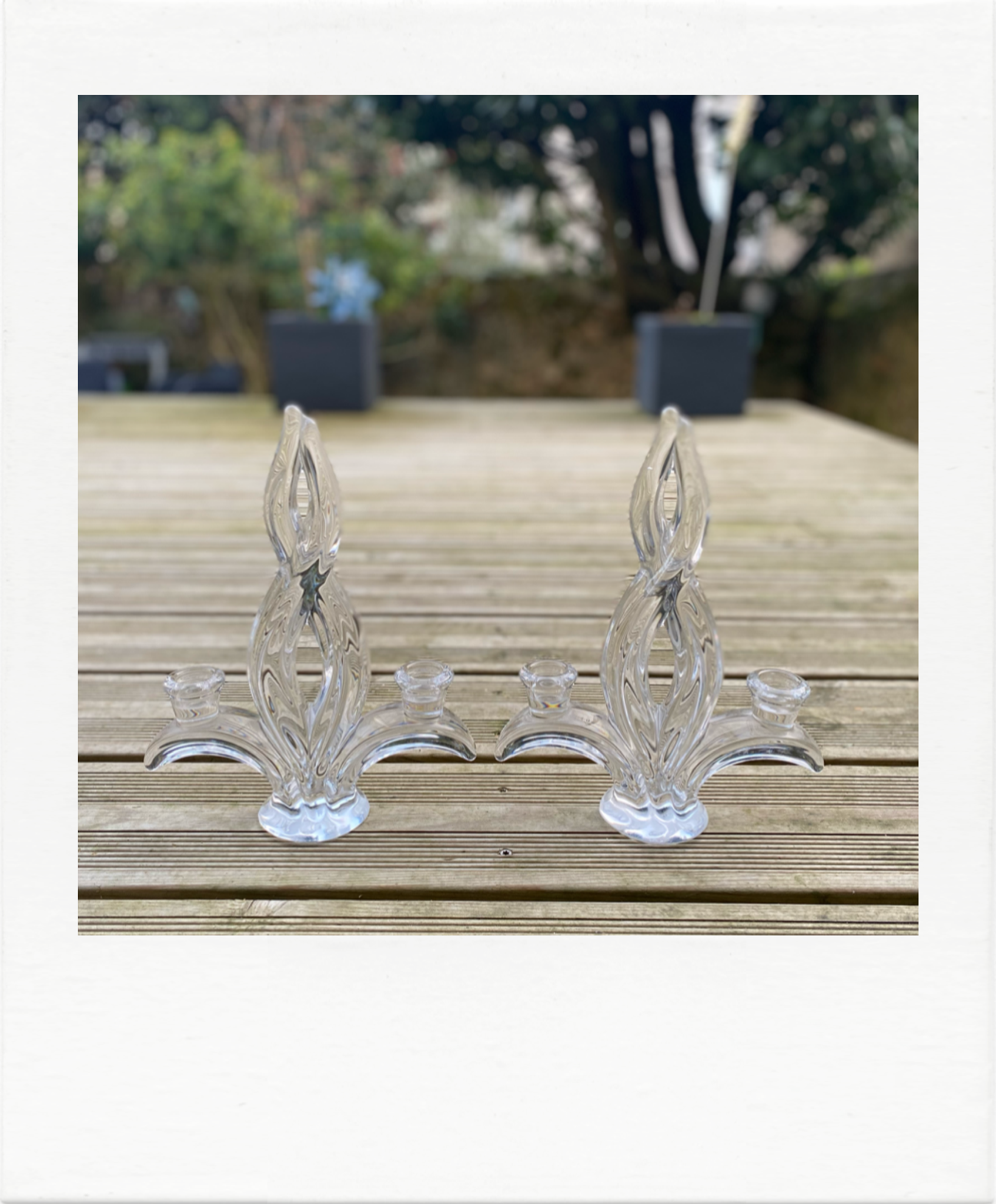 Pair of crystal chandeliers