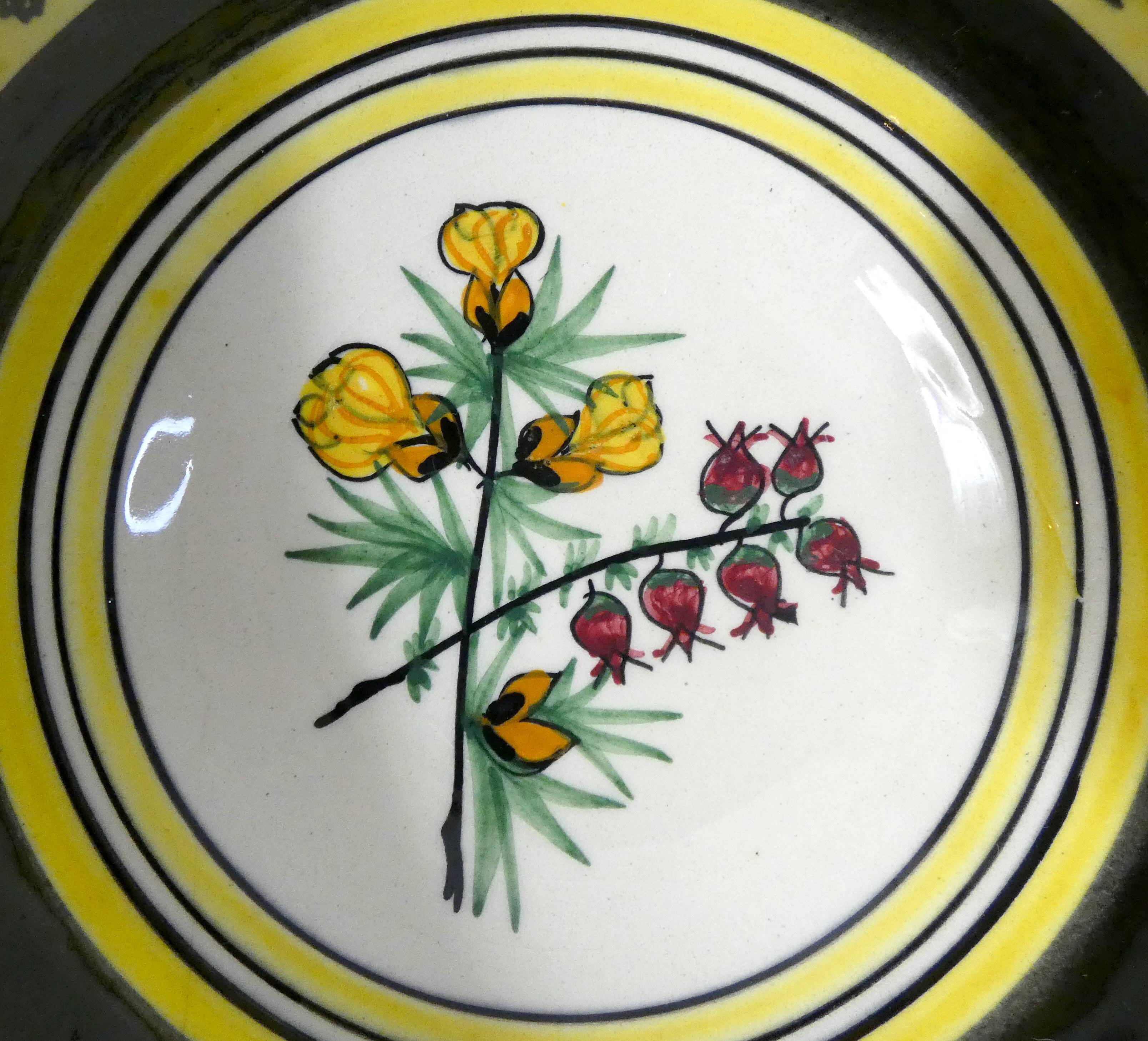 Henriot Quimper botanical bowl