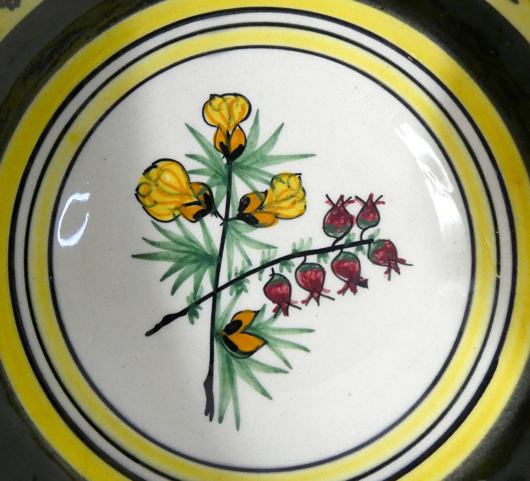 Henriot Quimper botanical bowl