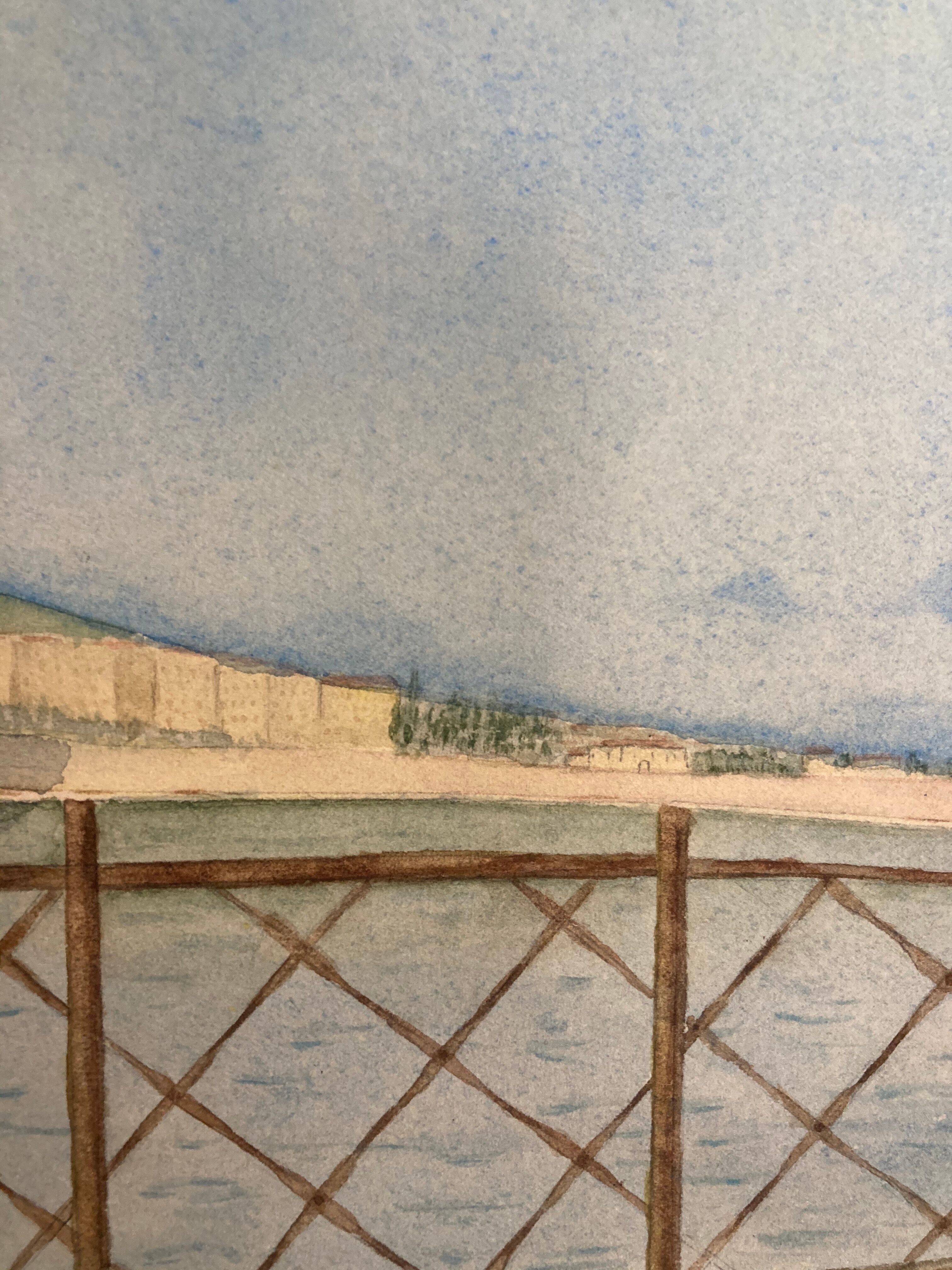 Vintage marine watercolor