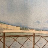 Vintage marine watercolor