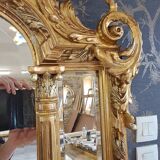 19th century mirror with glazing beads 195 x 116/126