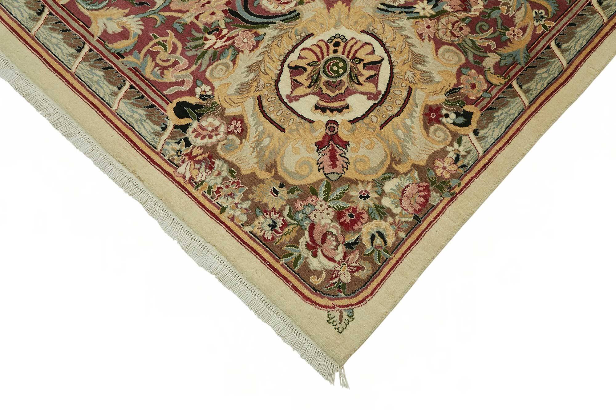 Turkish Handknotted Wool Oushak Rug 274 cm x 368 cm