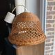Suspension vintage en rotin