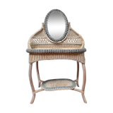 Wicker and rattan dressing table