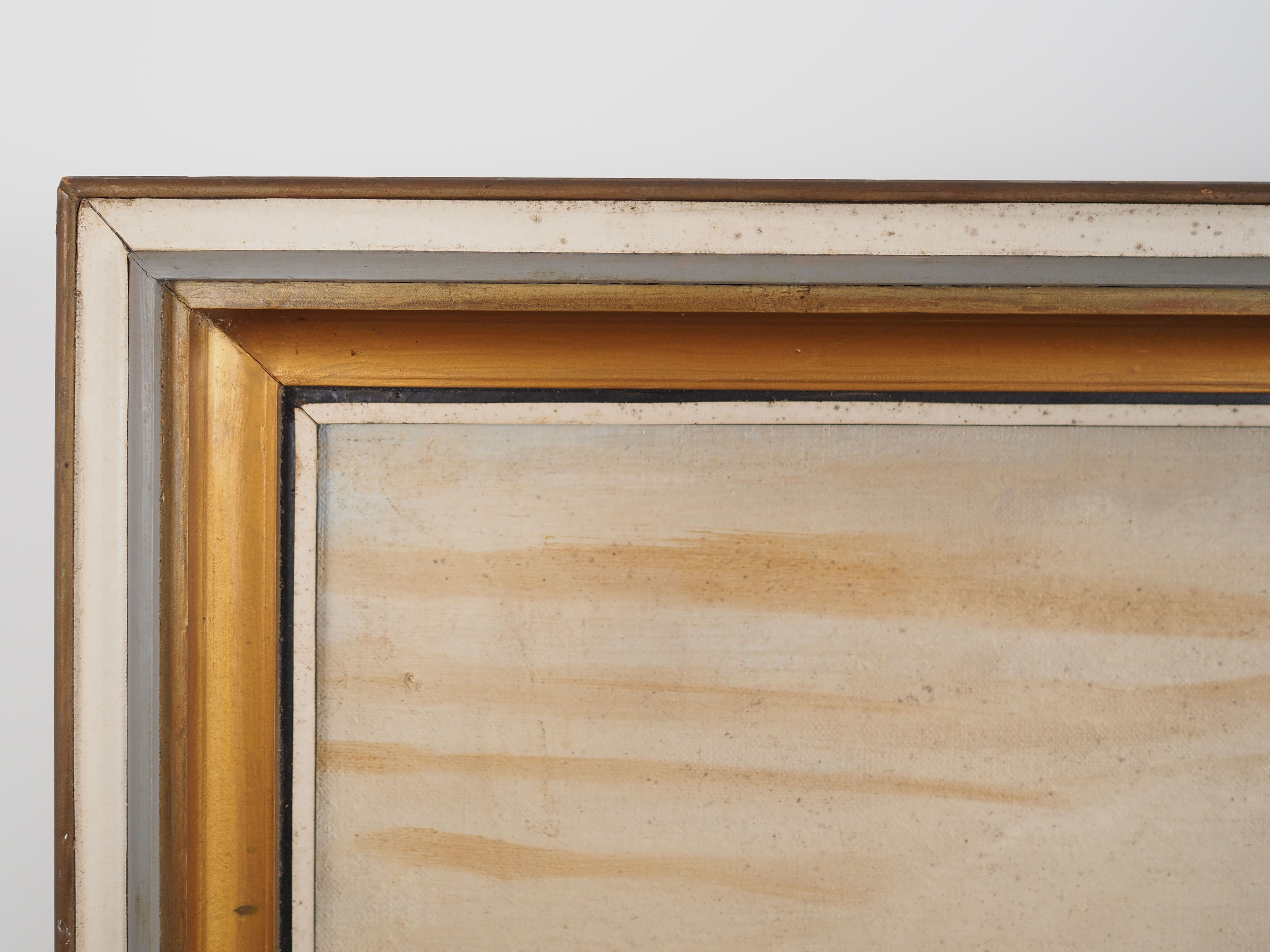 Peinture « The Angler’s Return », design danois, années 1980, par A. Enkeshafi