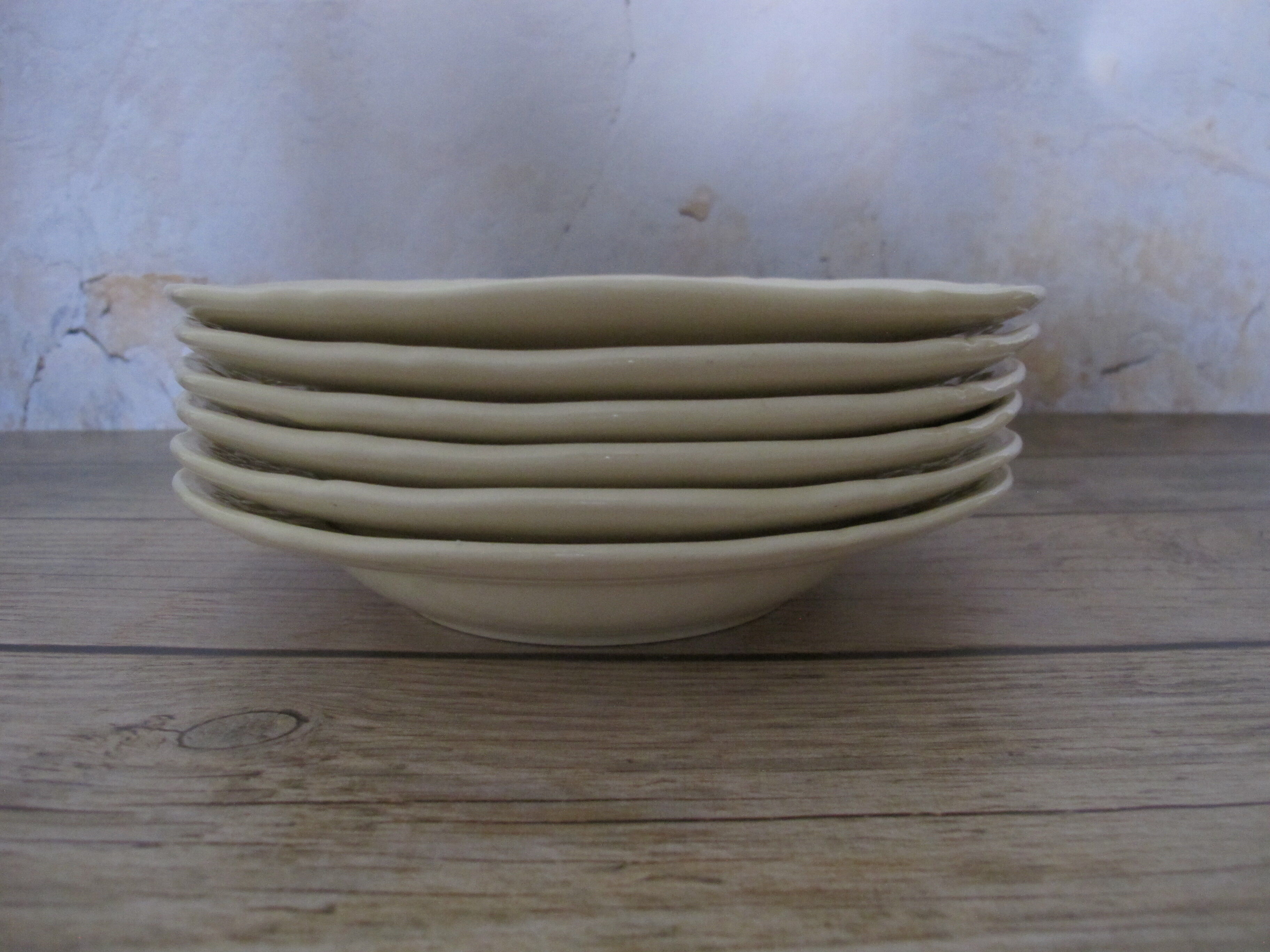Lot 6 assiettes Gien Pont aux Choux