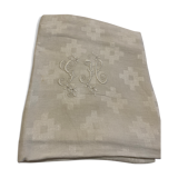 Large GH monogram linen towel