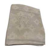 Large GH monogram linen towel