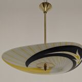 Modernist glass suspension from the 50s/60s