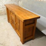brutalist elm sideboard, 1970